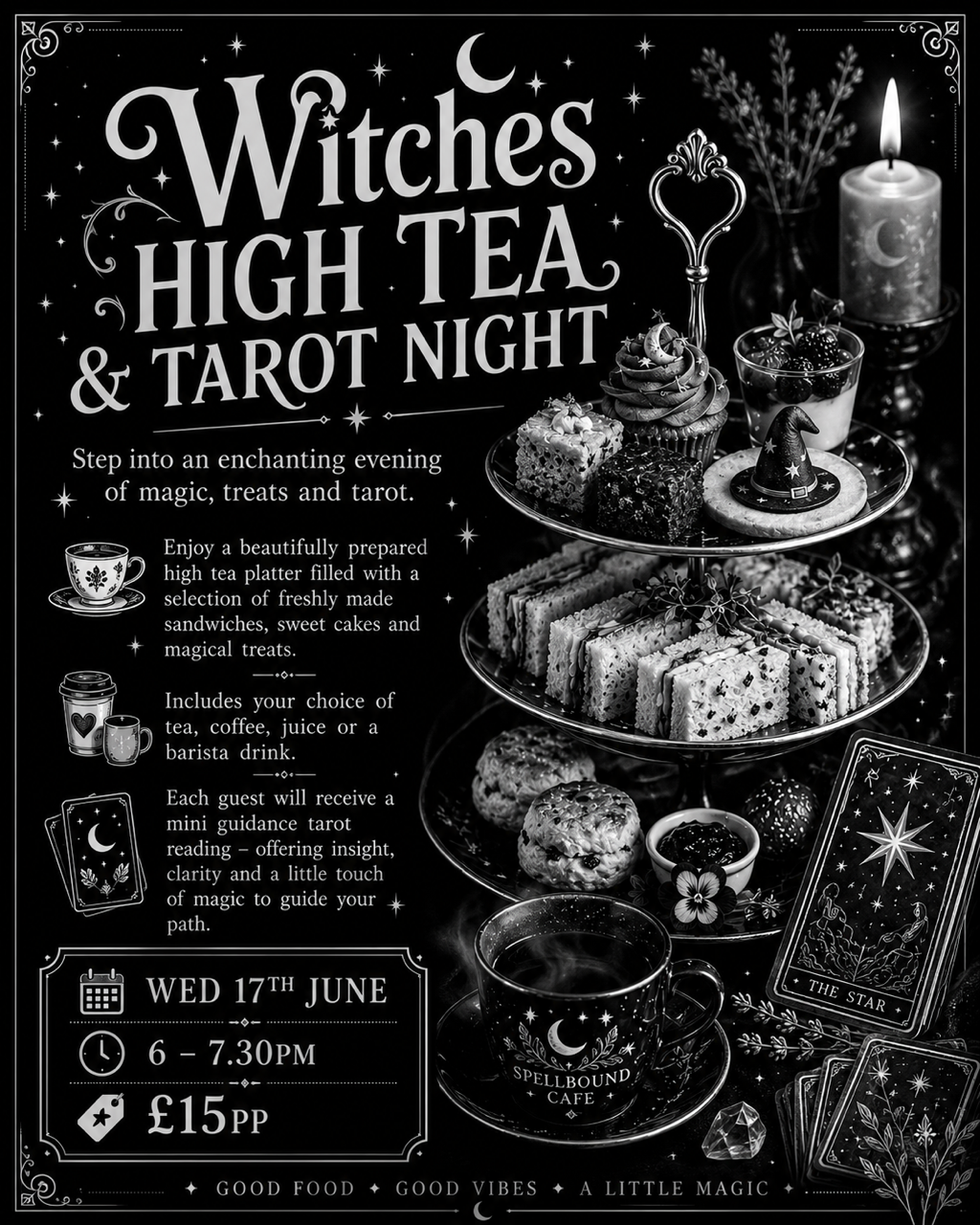 Events high tea & tarot night